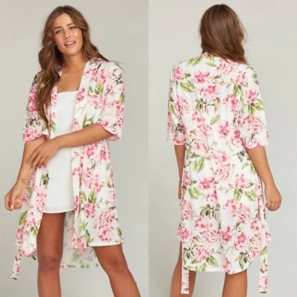 Show Me Your Mumu Brie Robe Garden of Blooms Floral One Size O/S